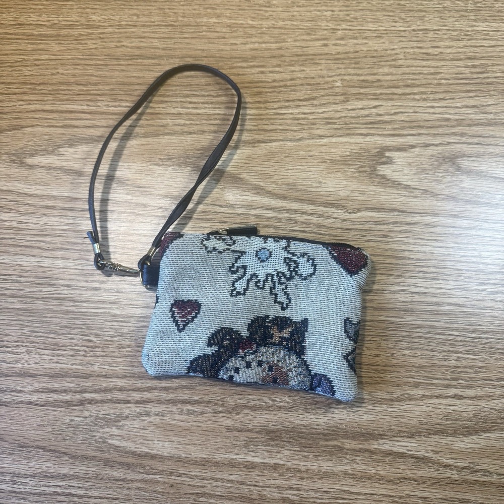 Tapestry Snowman‎ Wristlet Purse (4)